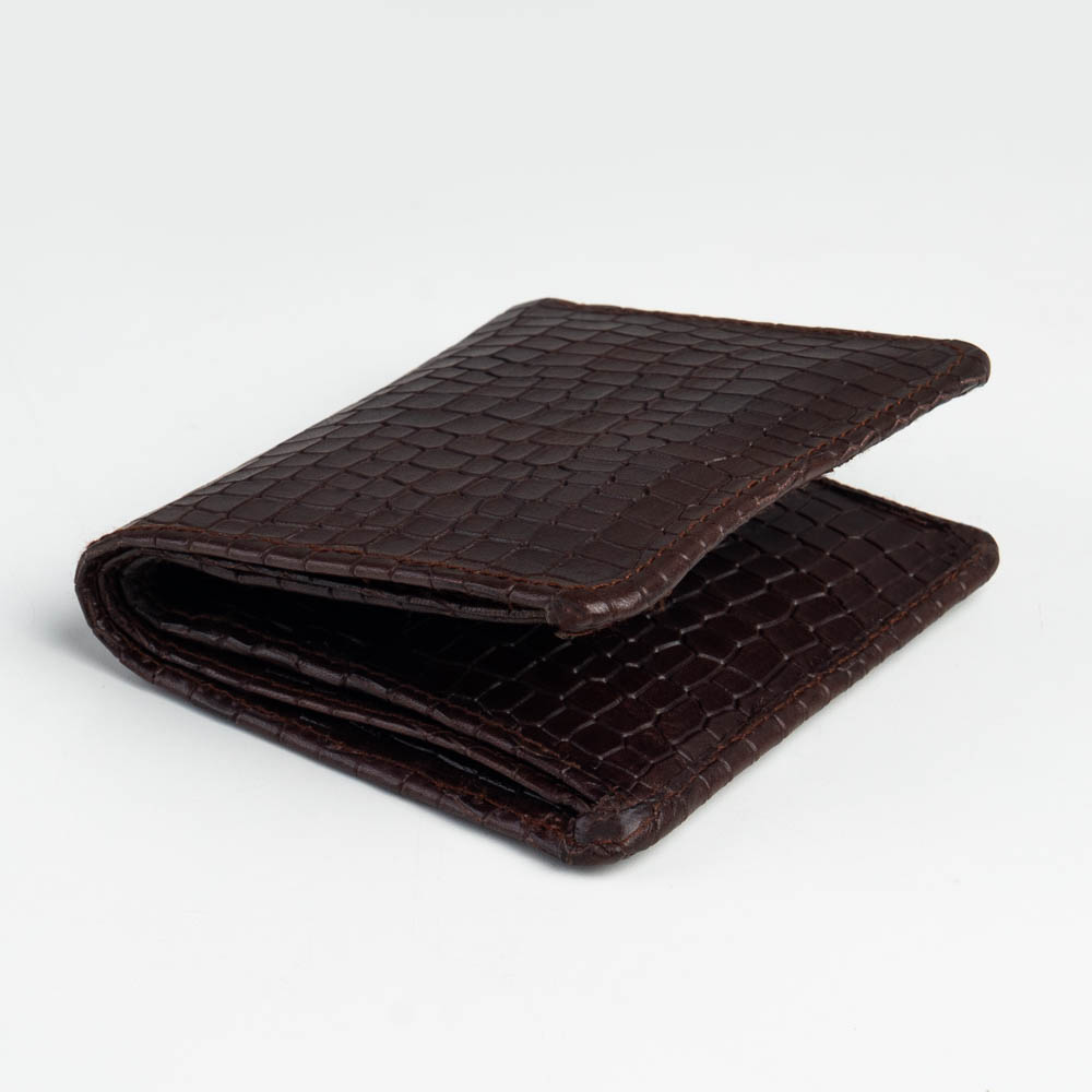 Croco Noir Fold Wallet - Image 2